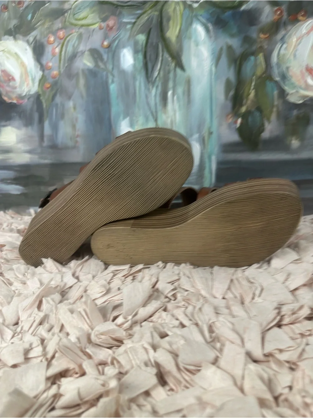 Blowfish Malibu Brown Platform Wedge Sandals